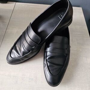 A New Day Black Leather Loafers